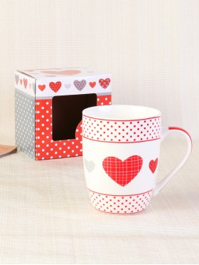 Heart Print Mug